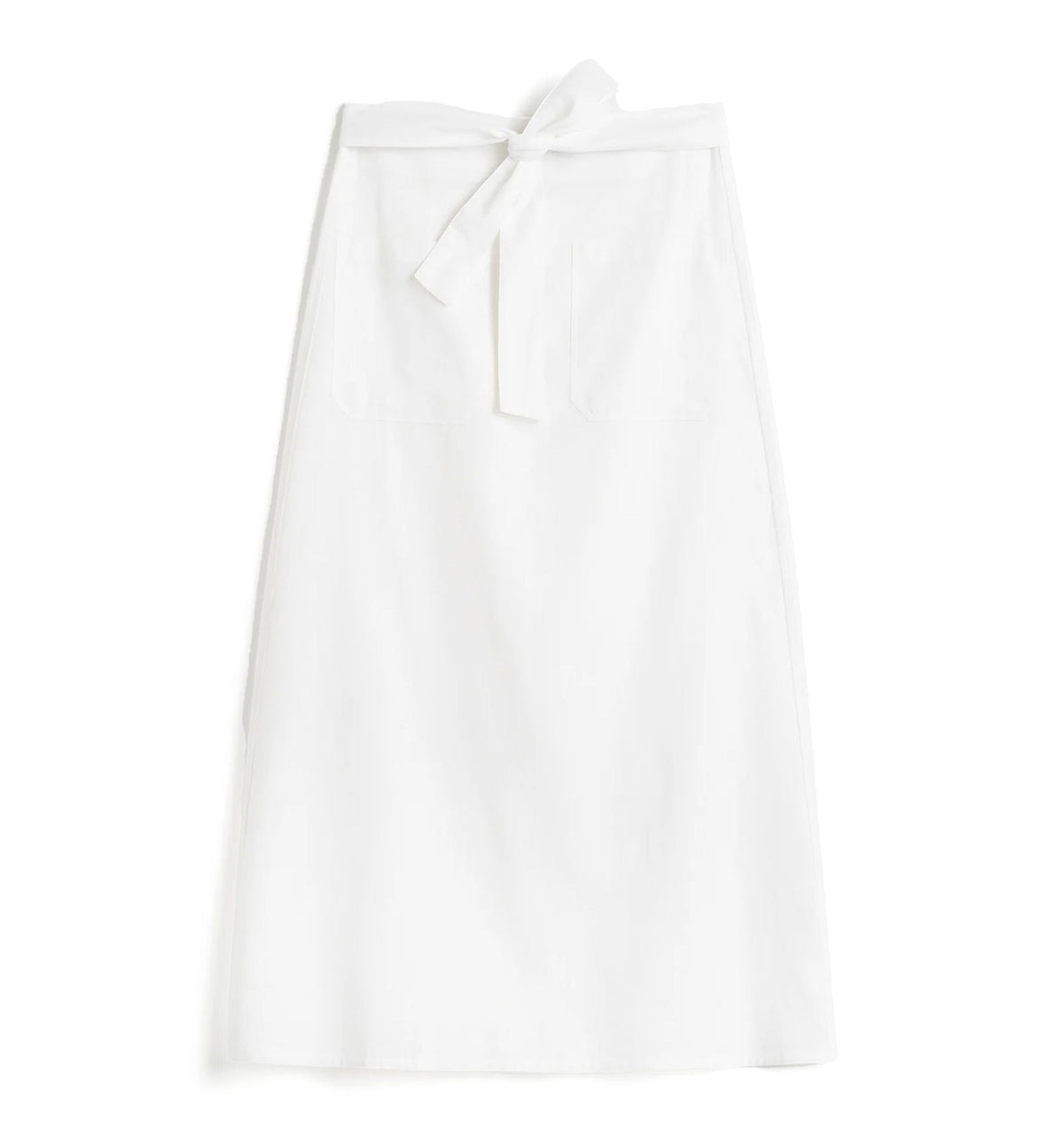 Tie-Waist Cotton And Linen Skirt