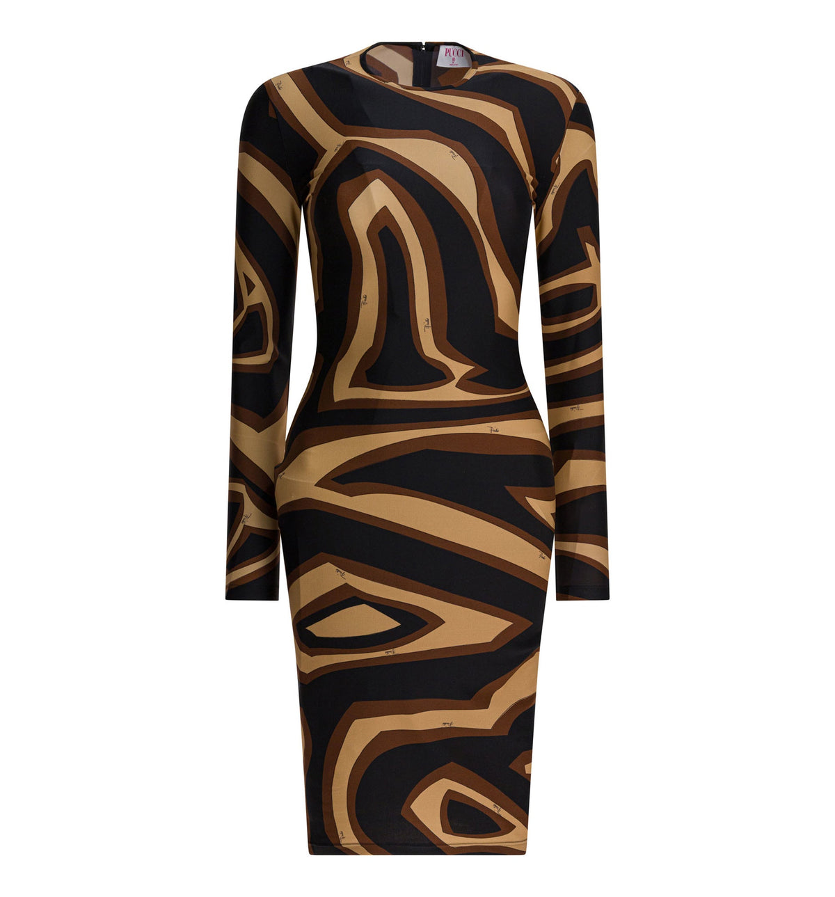 Labirinto Print Lycra Dress
