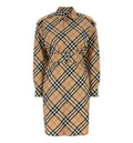 Vintage Check Cotton Shirt Dress