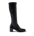 Stretch nappa leather boots