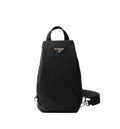 Re-Nylon and Saffiano leather backpack