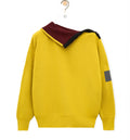 Zip-up sweater in wool
