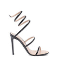Cleo Metallic Black Sandal 105