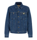 Denim Jacket With VGold Detail