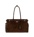 Bonnie large suede handbag