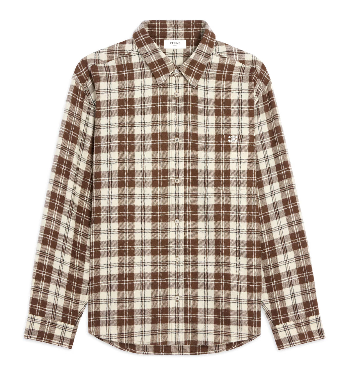 Relaxed Shirt in Checked Wool