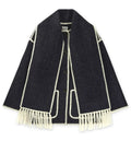 Embroidered Scarf Jacket