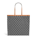 Large Flat Shopper In Triomphe Canvas And Natural Calfskin