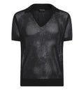 Cotton-Silk Mesh Polo