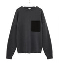 Anagram pocket sweater in cotton blend