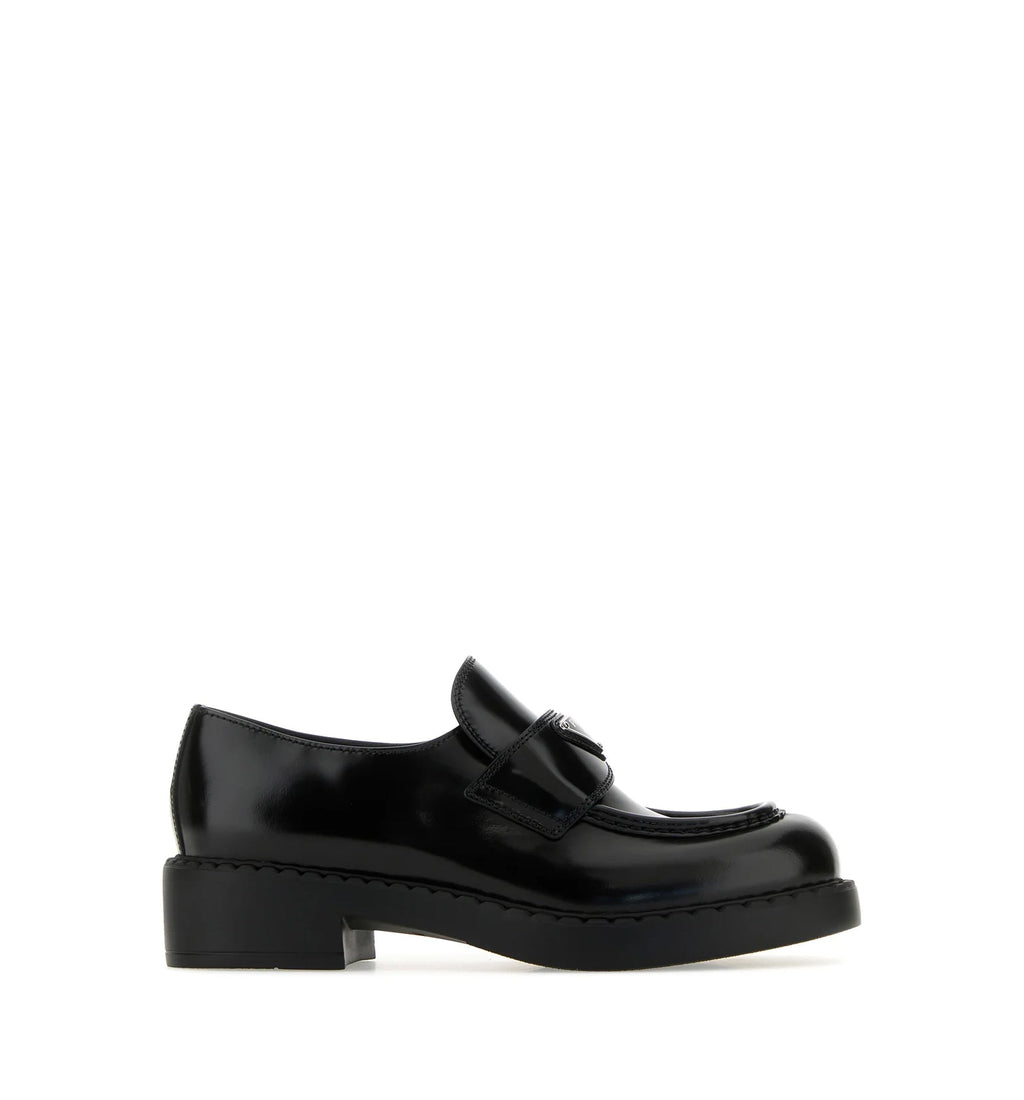 Brushed Leather Loafers