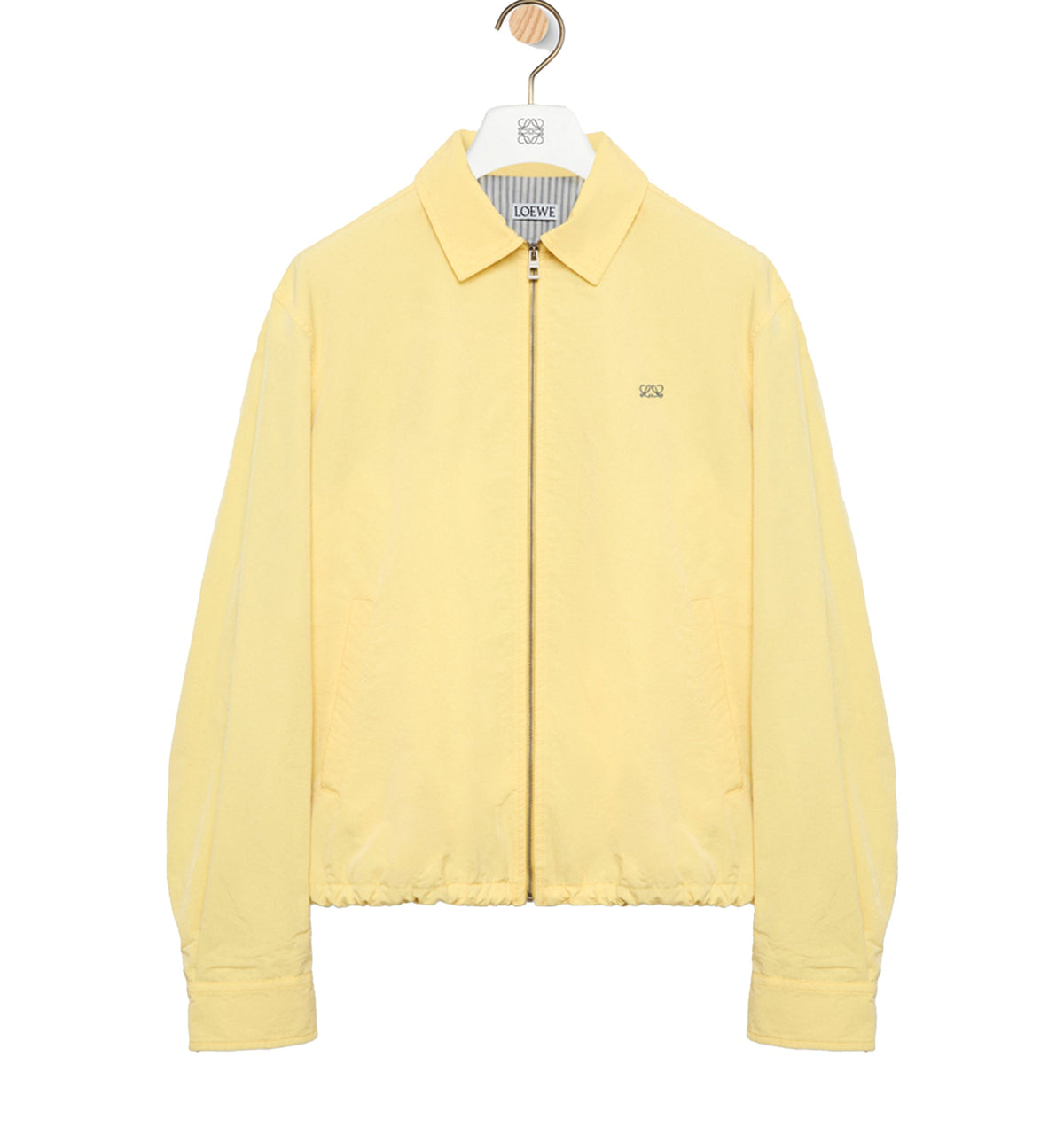 Zip-up jacket in technical cotton