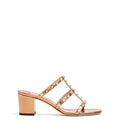 Rockstud Slide Sandals In Laminated Nappa Leather 60 Mm