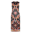 Carretto-Print Satin Dress