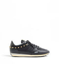Stud Up Sneaker In Leather And Nylon