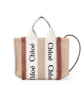 Mini Woody Tote Bag In Linen