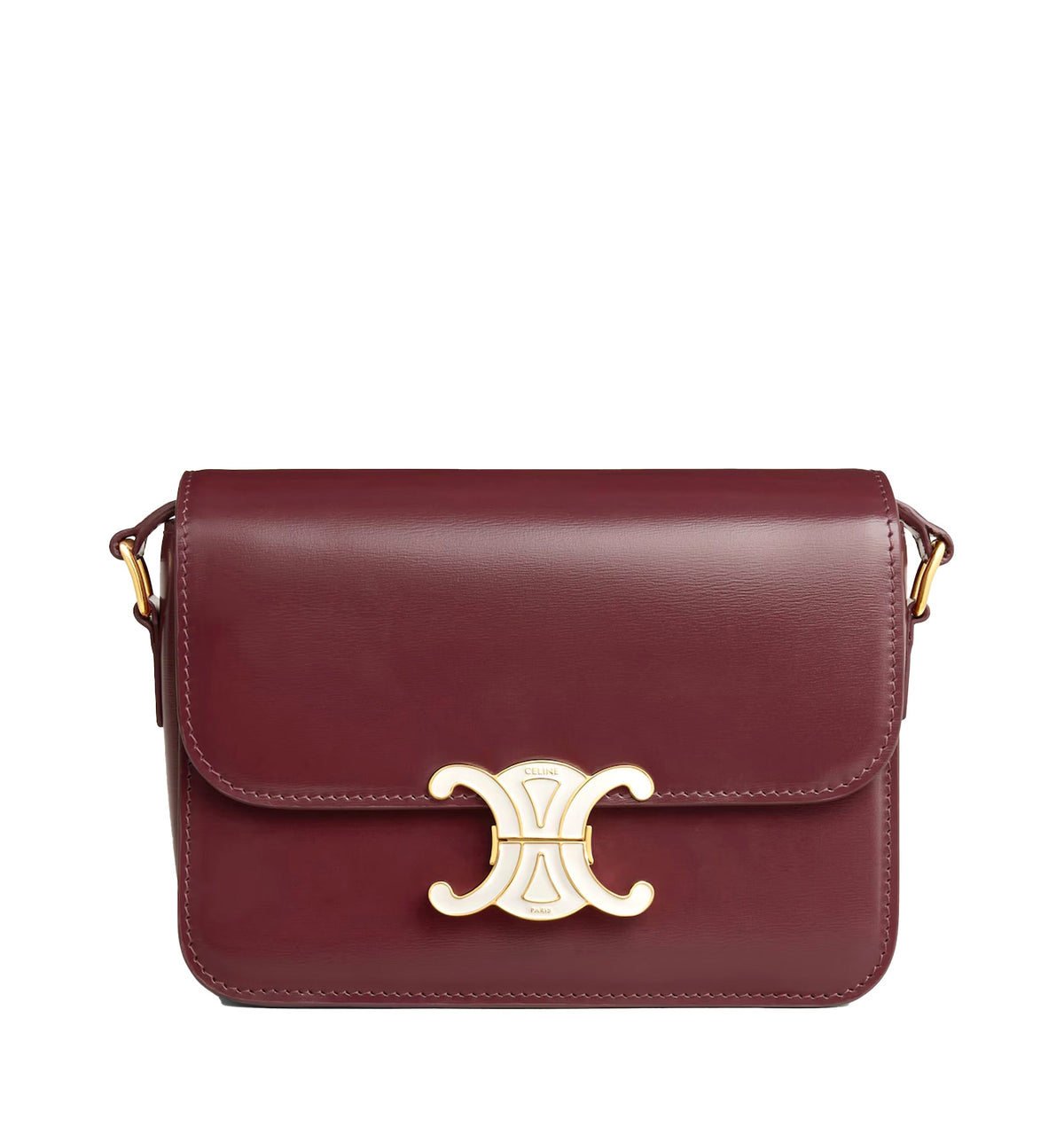 Teen Triomphe Bag In Shiny Calfskin
