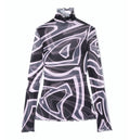 Labirinto Print Tulle Top