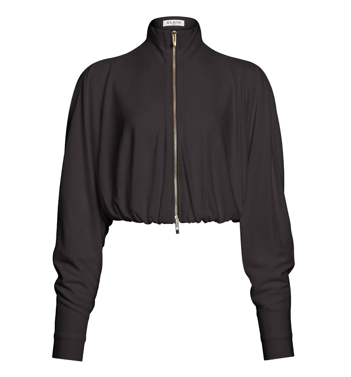 Draped Matte Jersey Jacket