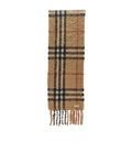 Check Fringed Bouclé Scarf