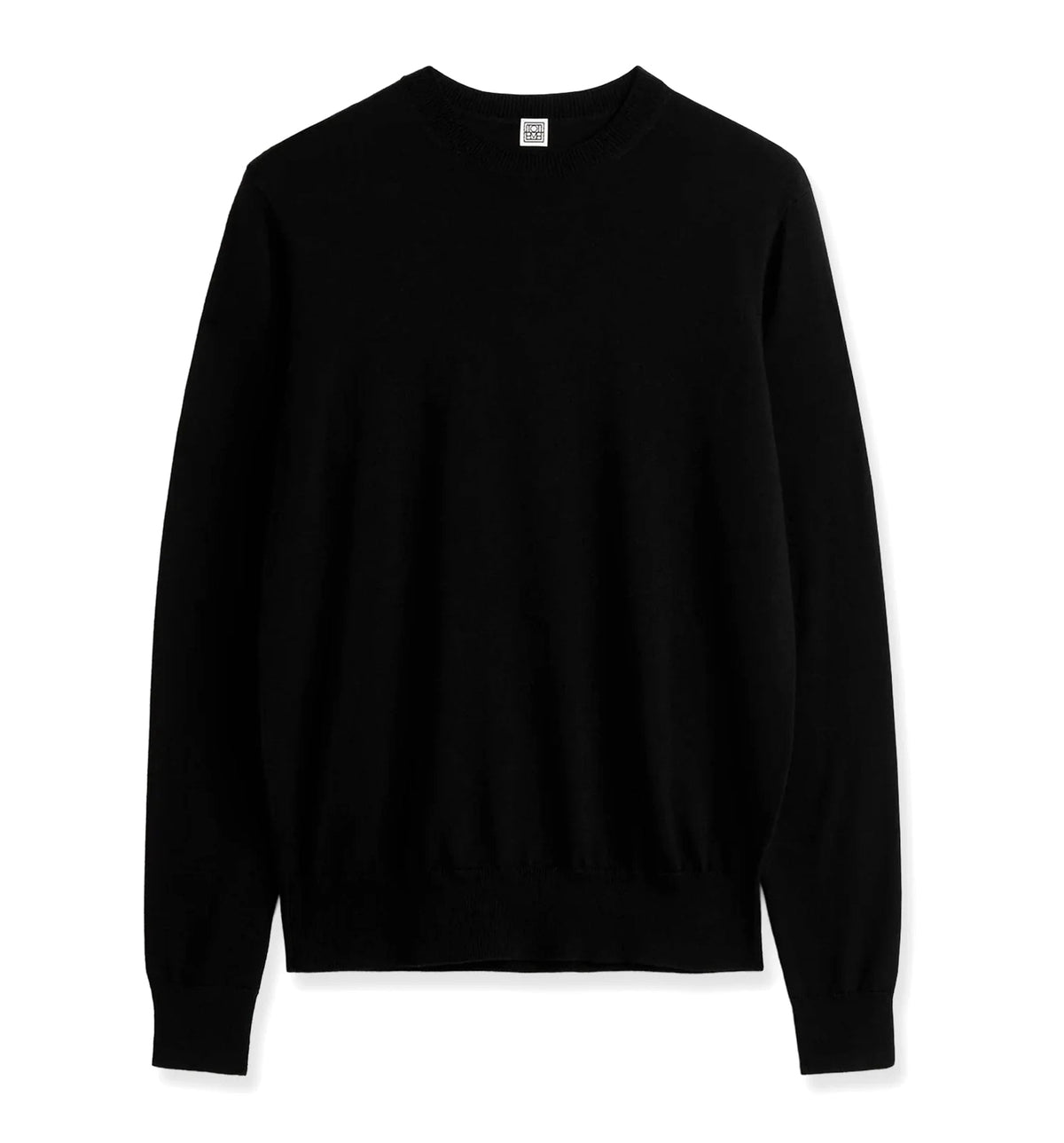 Fine Crew Knit wool and silk blend sweater