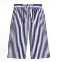 Striped Poplin Vanity Bermuda Shorts
