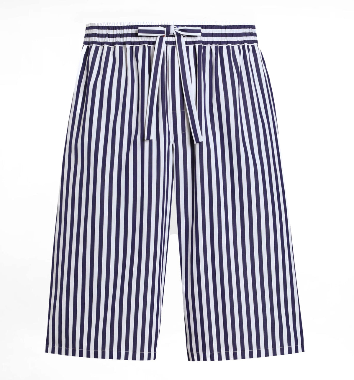 Striped Poplin Vanity Bermuda Shorts