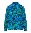 Printed silk crêpe de chine shirt