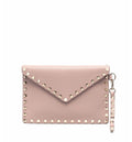 Rockstud Grainy Calfskin Pouch