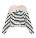 Logo-embroidered Striped Sweater