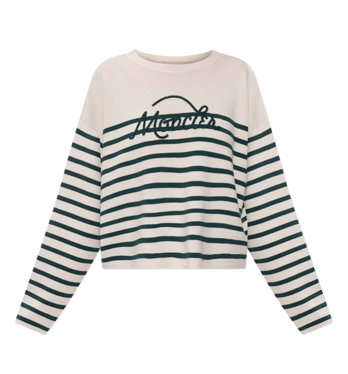 Logo-embroidered Striped Sweater