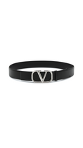 Vlogo Signature 40mm Leather Belt - Black