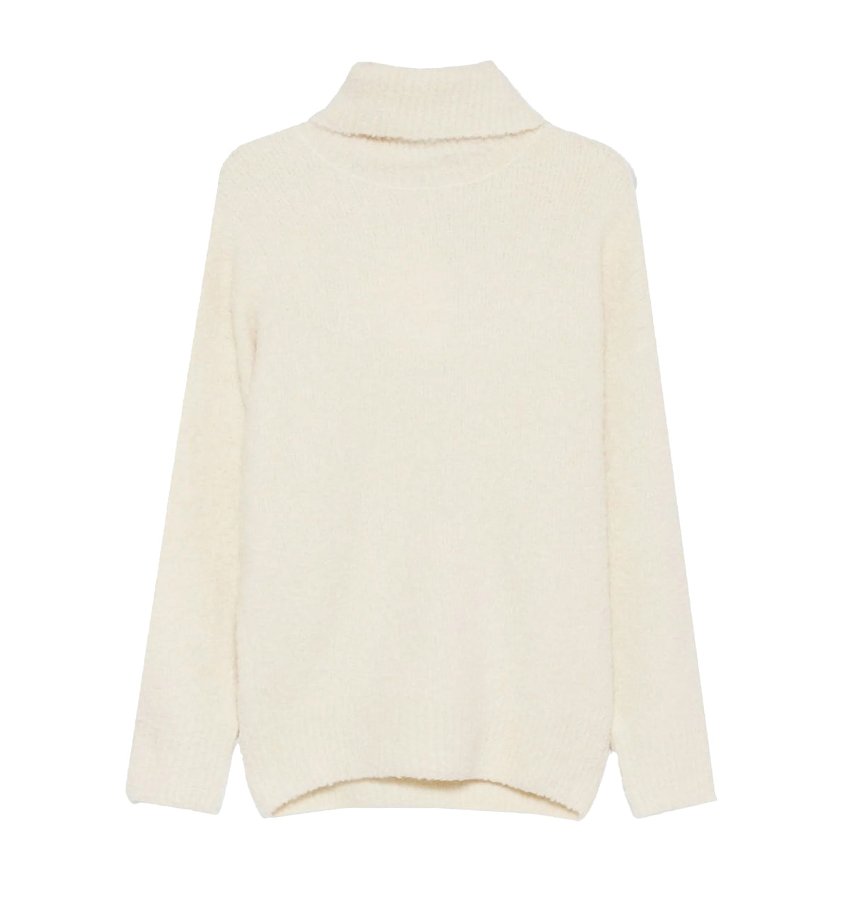 Bouclé alpaca blend turtleneck