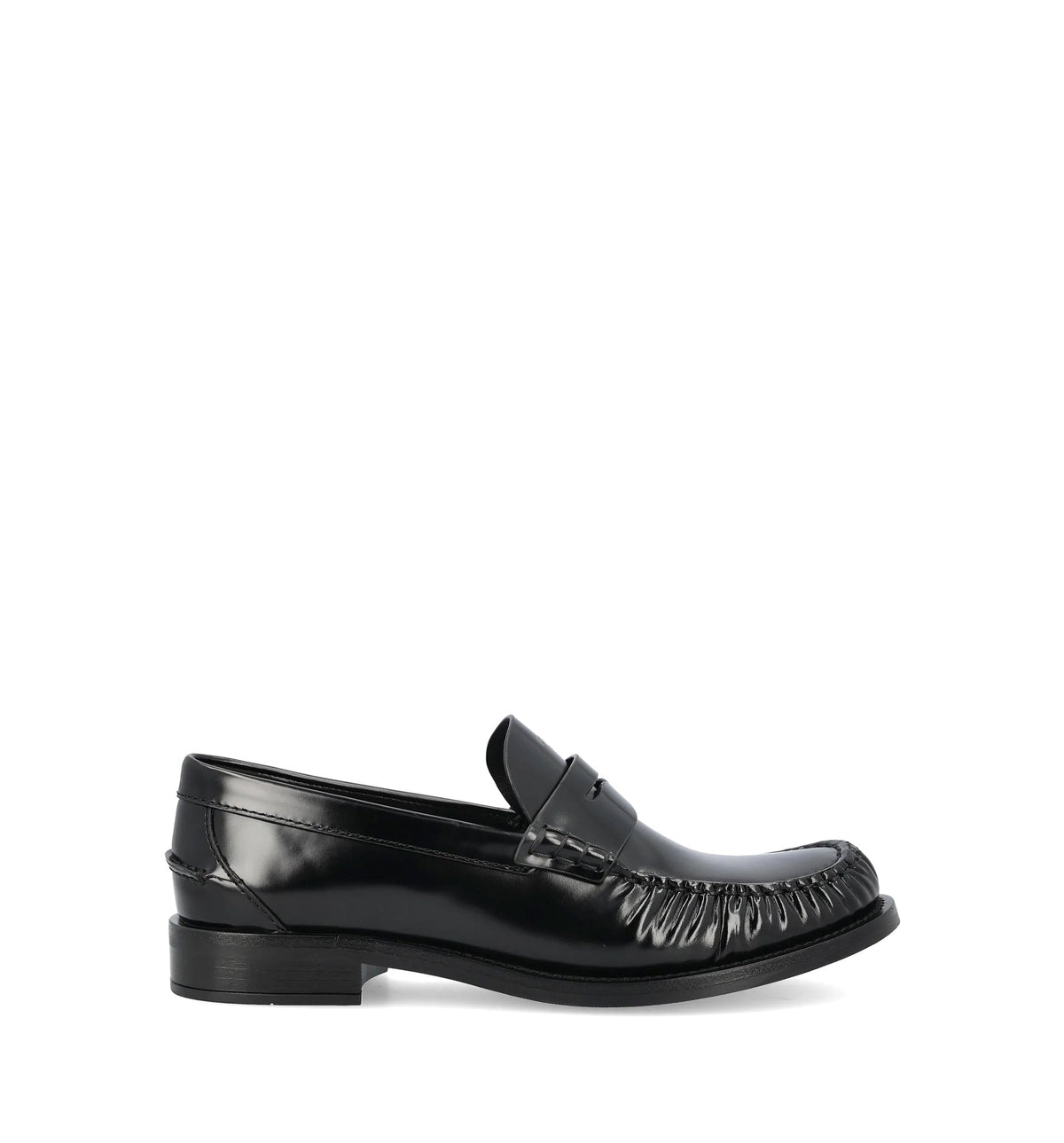 Brushed Leather Loafers