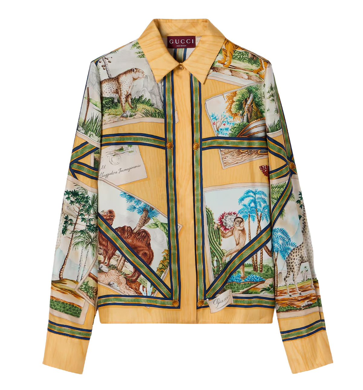 Printed Silk Twill Shirt