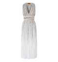 V-Neck Midi Dress