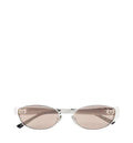 Oval-frame sunglasses