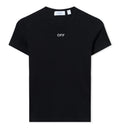 Off Stamp Ribbed Basic T-Shirt