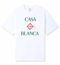 White Casablanca Diamond Logo Short Sleeve T-Shirt