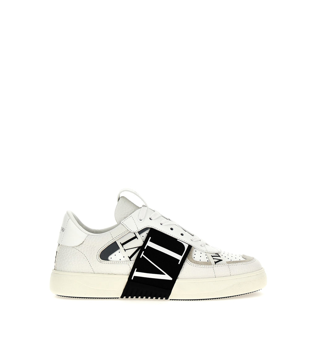 Low-Top Calfskin VL7N Sneaker with Bands