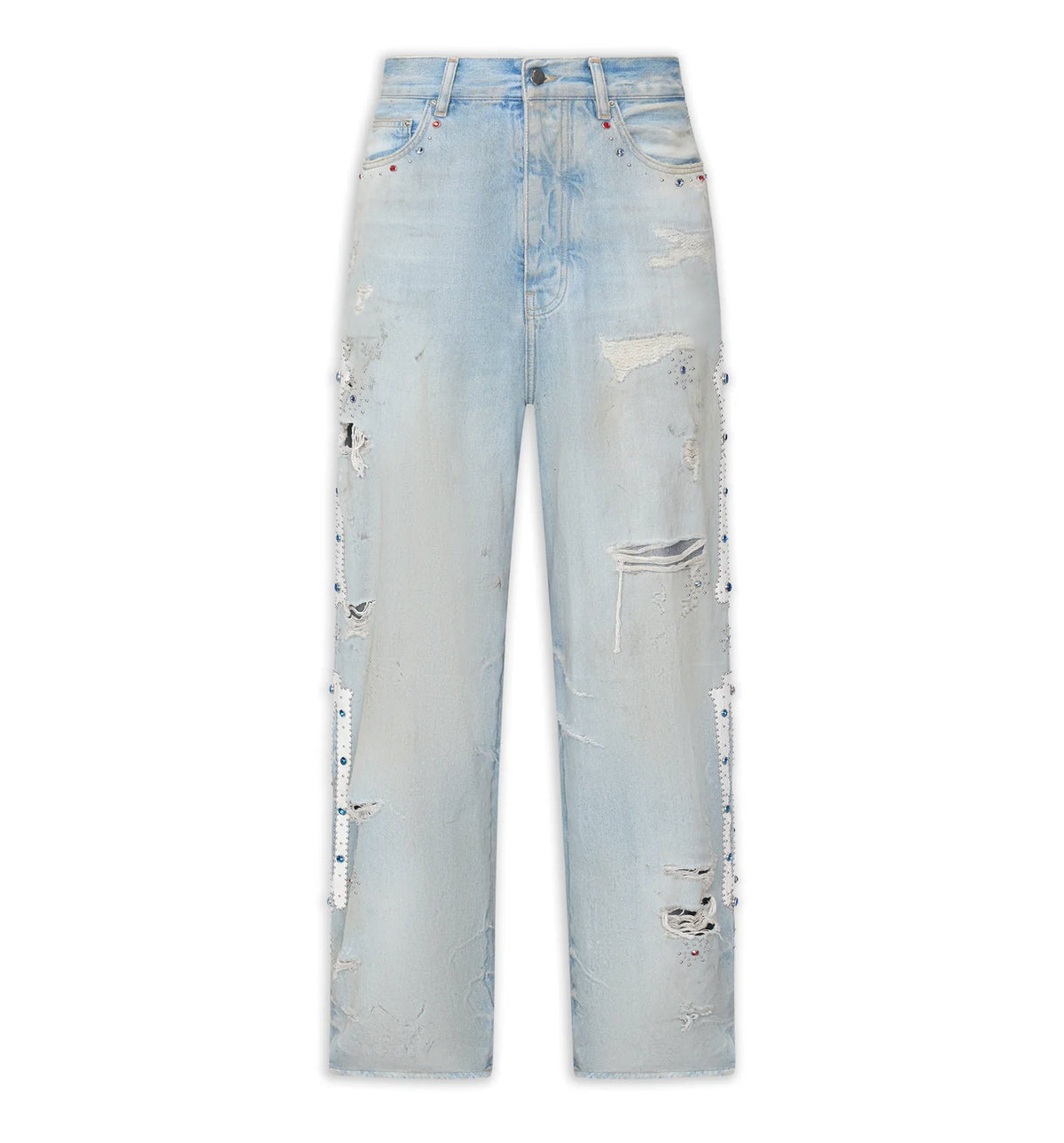 Bones Studded Baggy Jean