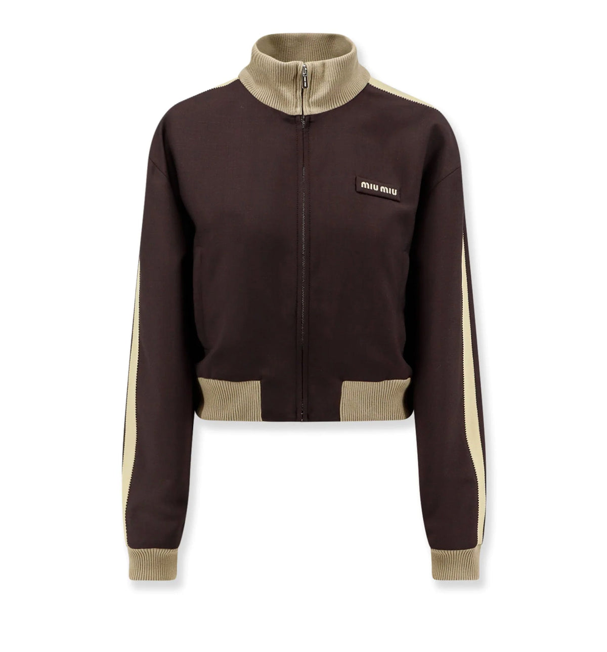 Kid mohair blouson jacket