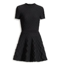 Flared knit dress