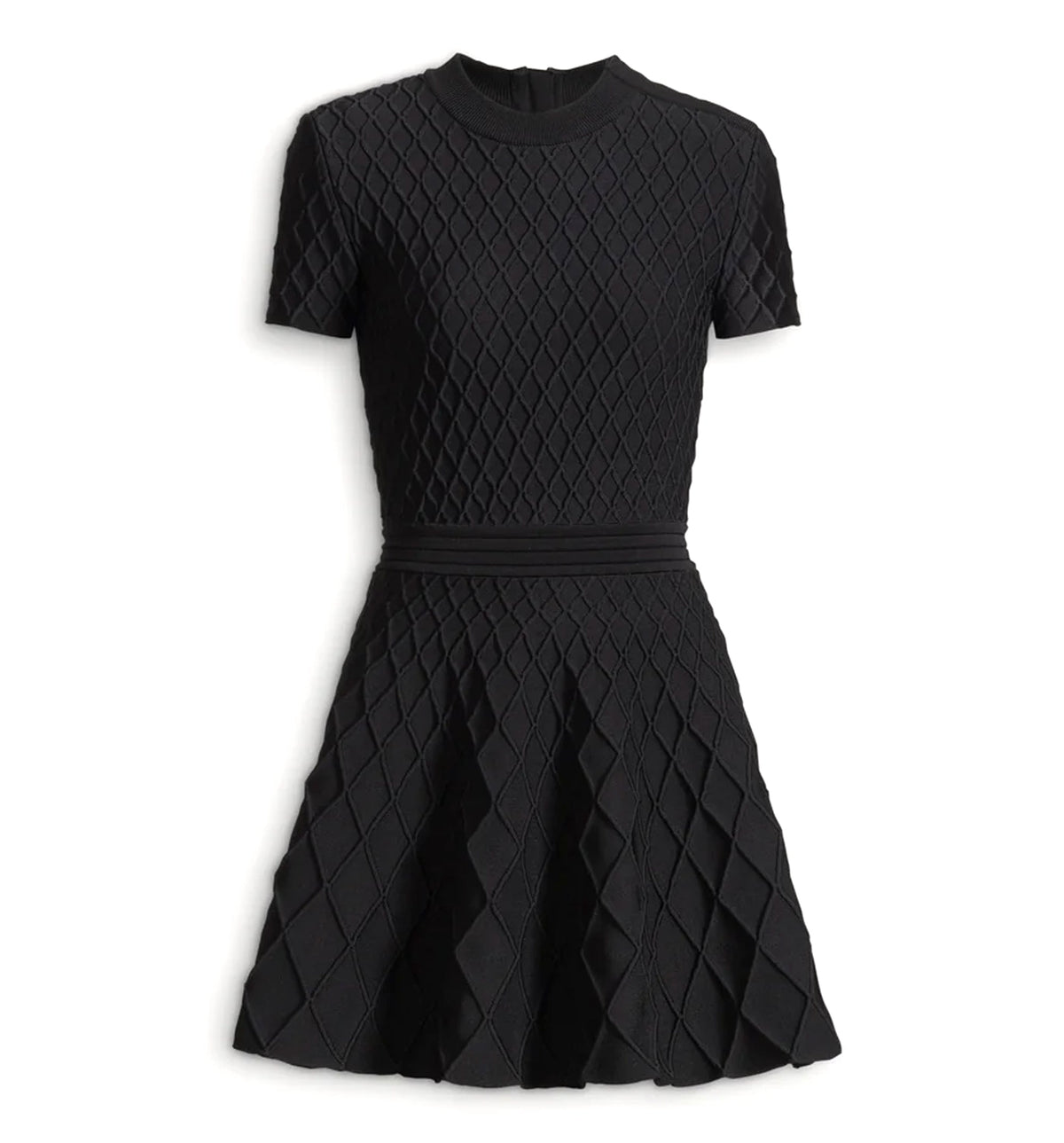 Flared knit dress