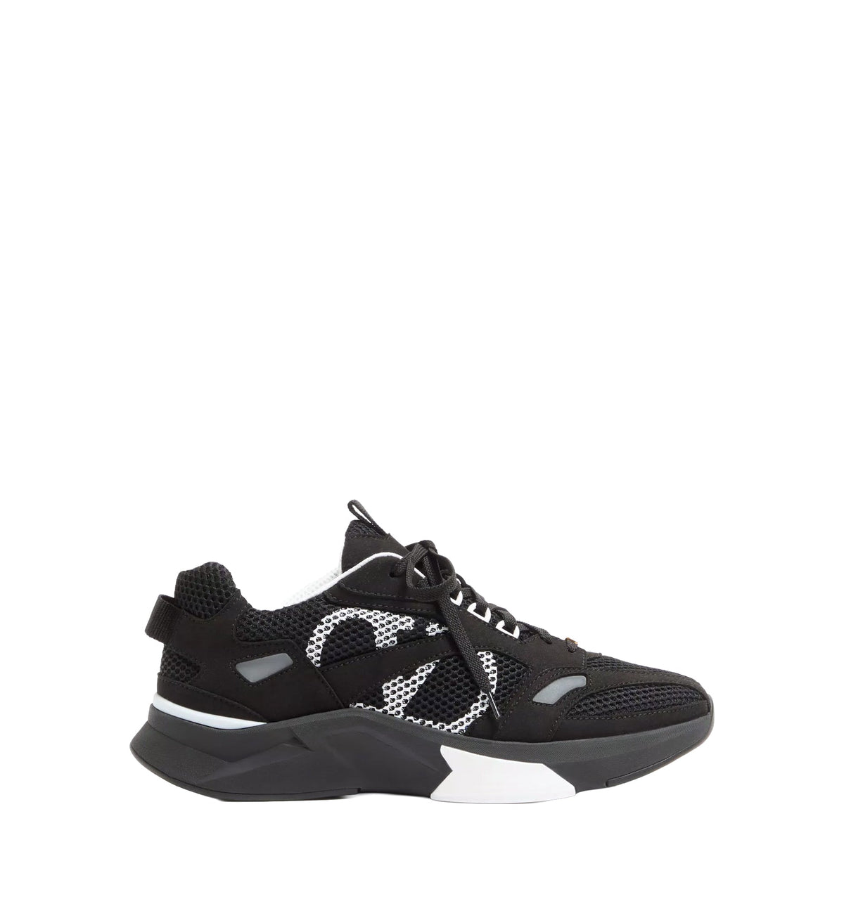 Demivee Trainer In Mesh Fabric With Suede Inserts