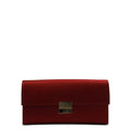 Satin-finish Push-lock Clutch Bag