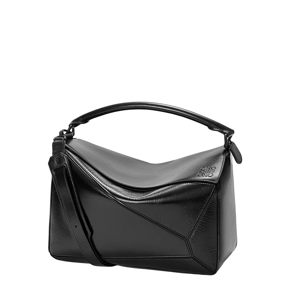 Large Puzzle Bag in Paper Calf -