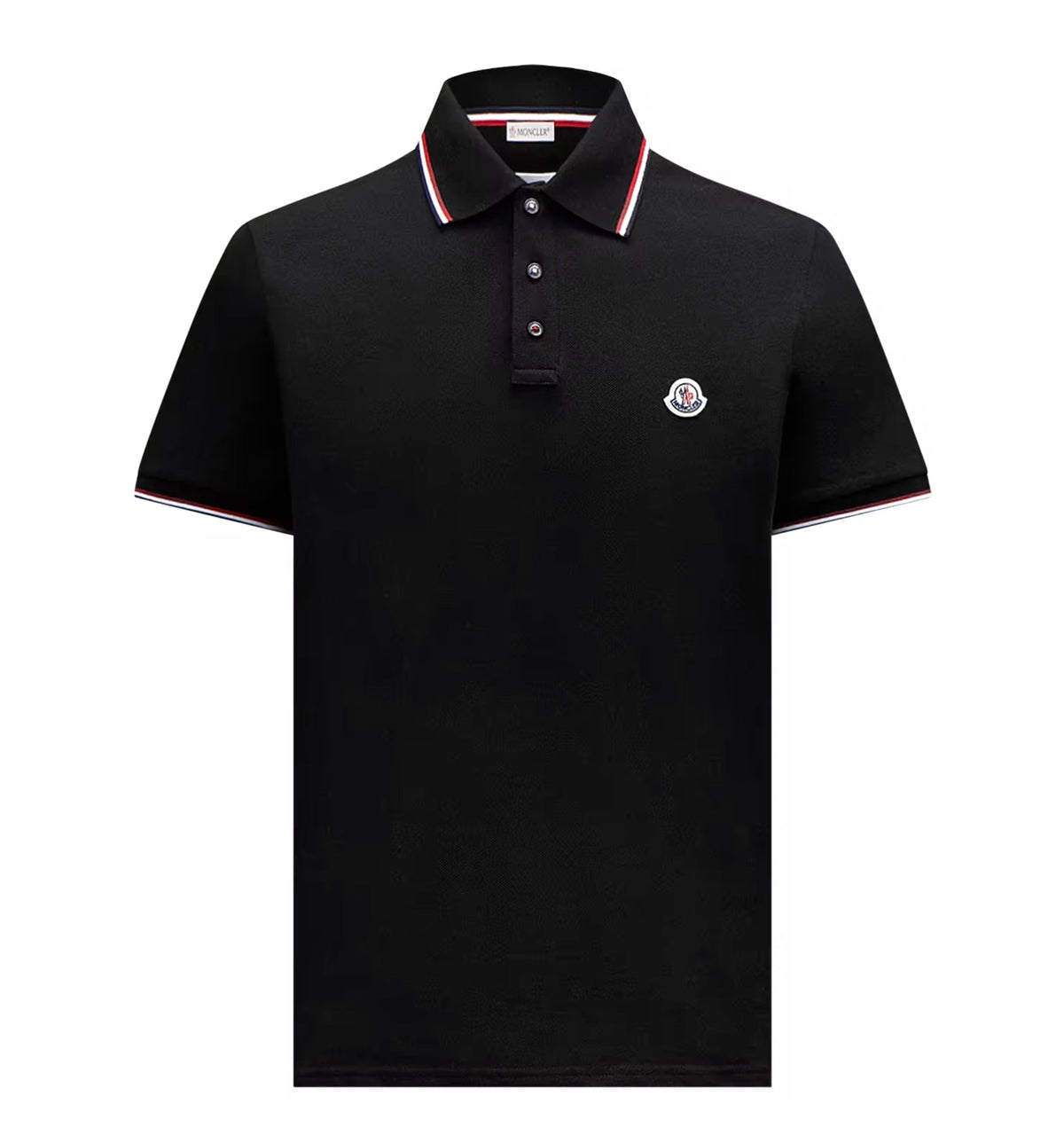 Tricolor-Trimmed Cotton Piquet Polo Shirt