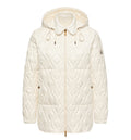 Balette Geometric Quilted Mid-Length Down Jacket