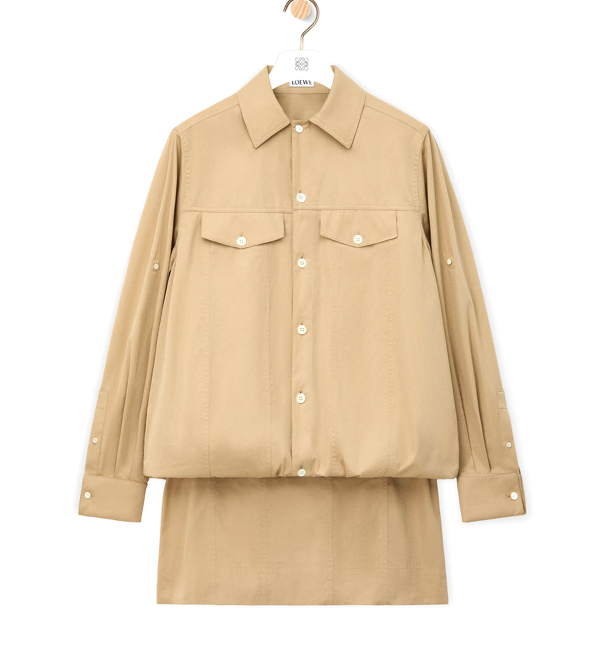 Dress In Cotton And Silk